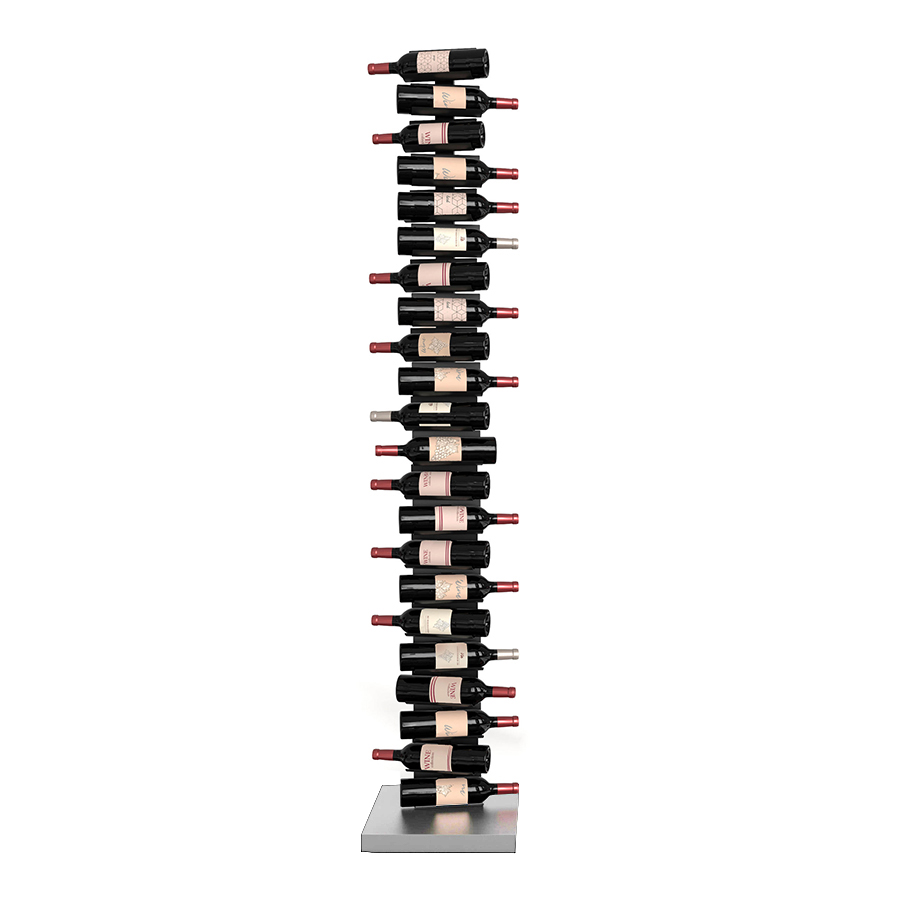 OPINION CIATTI porte-bouteilles vertical autoportant PTOLOMEO VINO H 213 cm (Structure noire, base i