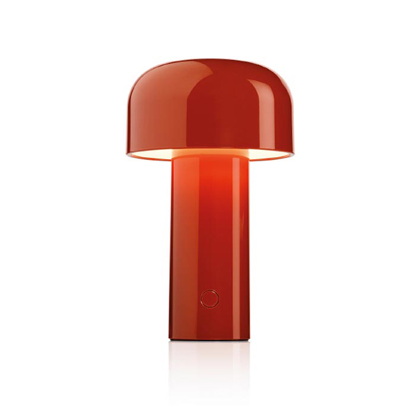 FLOS lampe de table sans fil rechargeable BELLHOP (Rouge brique - Polycarbonate)