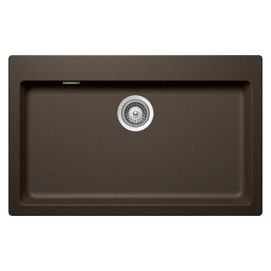 SCHOCK évier avec un bac réversible SIGNUS N100XL (Bronze - Cristadur® Premium)