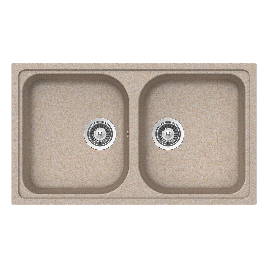 SCHOCK évier avec bacs LITHOS N200 (Avoine - Cristalite®)