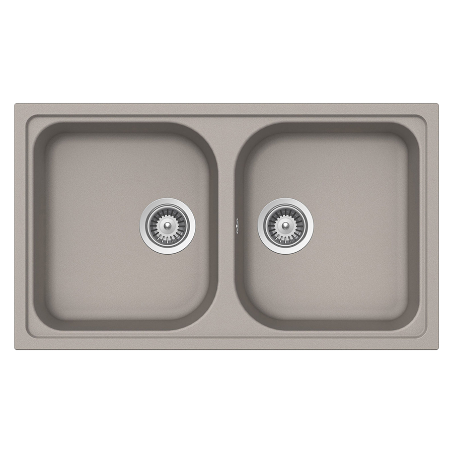 SCHOCK évier avec bacs LITHOS N200 (Gris tourterelle - Cristalite®)