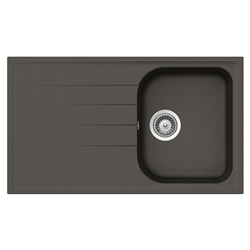 SCHOCK évier avec bac et égouttoir réversible LITHOS D100