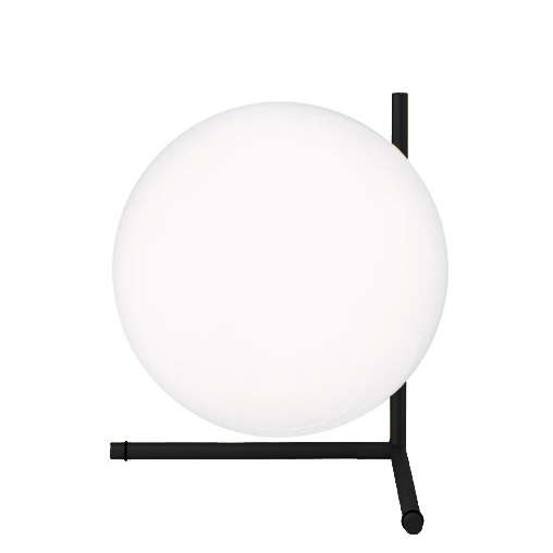 FLOS lampe de table IC T2 (Noir - Verre soufflé et métal)