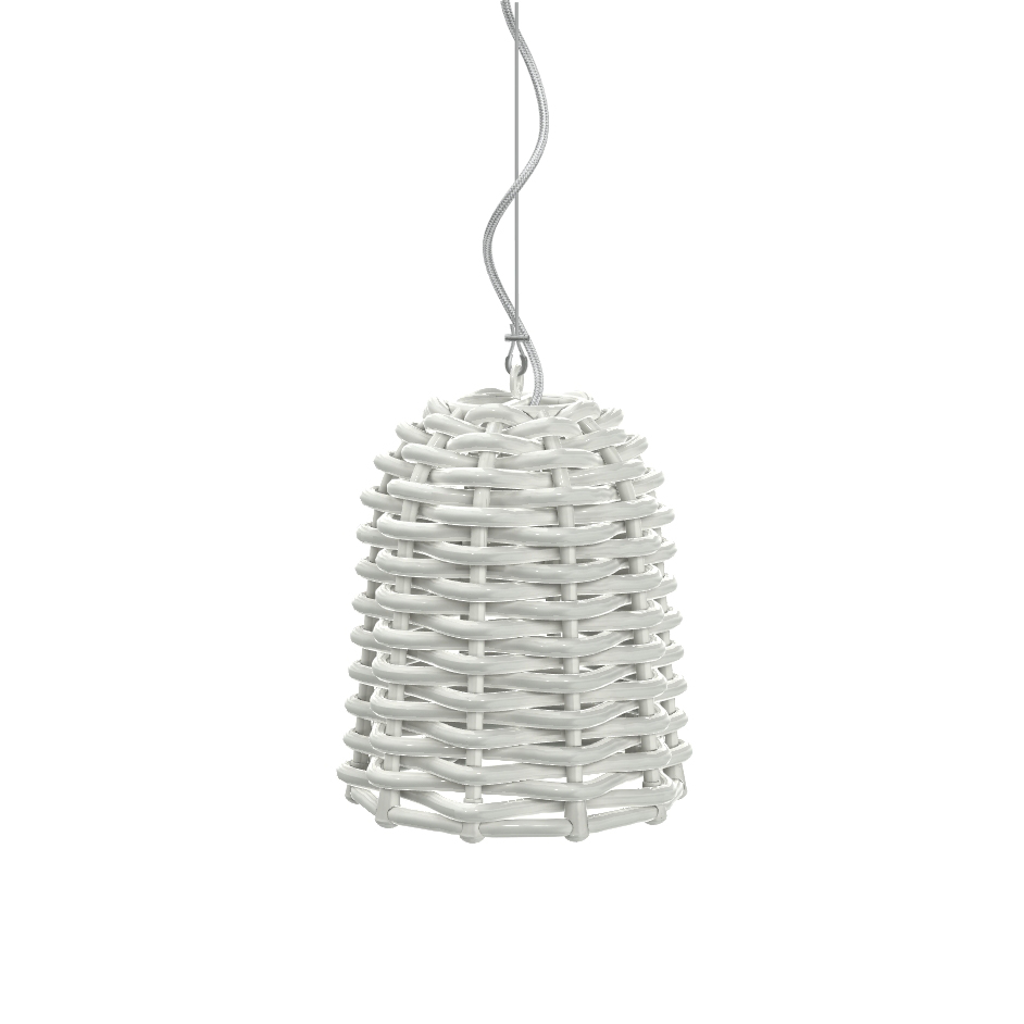 GERVASONI lampe à suspension SWEET 91 (Blanc brillant - PVC croisé)