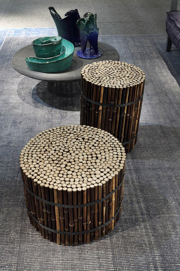 GERVASONI coffee table pouf BLACK 21