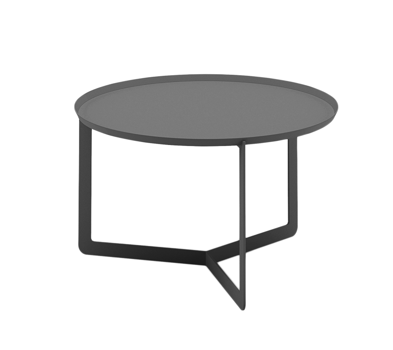 MEME DESIGN table basse pour extérieur ROUND 2 OUTDOOR (Graphite - Métal)