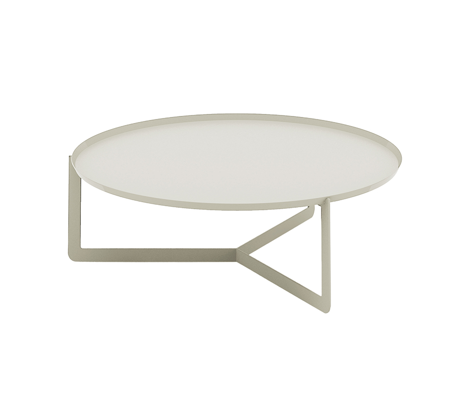 MEME DESIGN table basse pour extérieur ROUND 3 OUTDOOR (Chanvre - Métal)