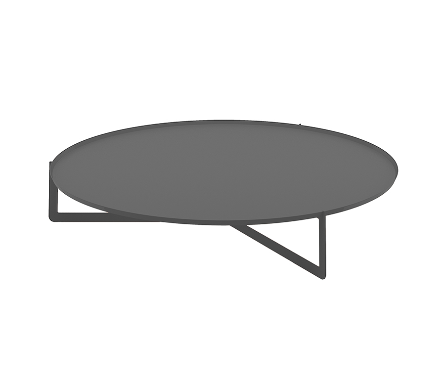 MEME DESIGN table basse pour extérieur ROUND 4 OUTDOOR (Graphite - Métal)