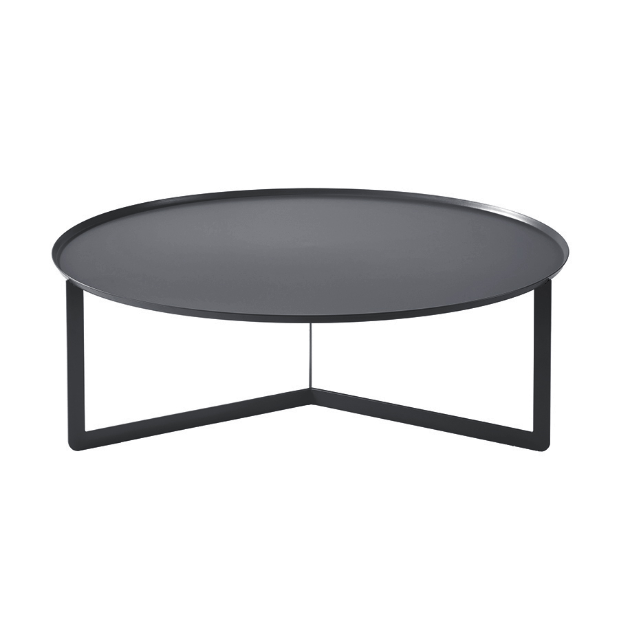 MEME DESIGN table basse pour extérieur ROUND 5 OUTDOOR (Graphite - Métal)