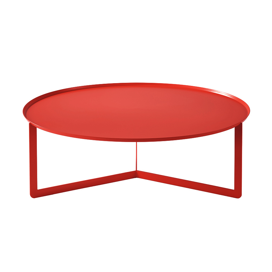 MEME DESIGN table basse pour extérieur ROUND 5 OUTDOOR (Coquelicot - Métal)