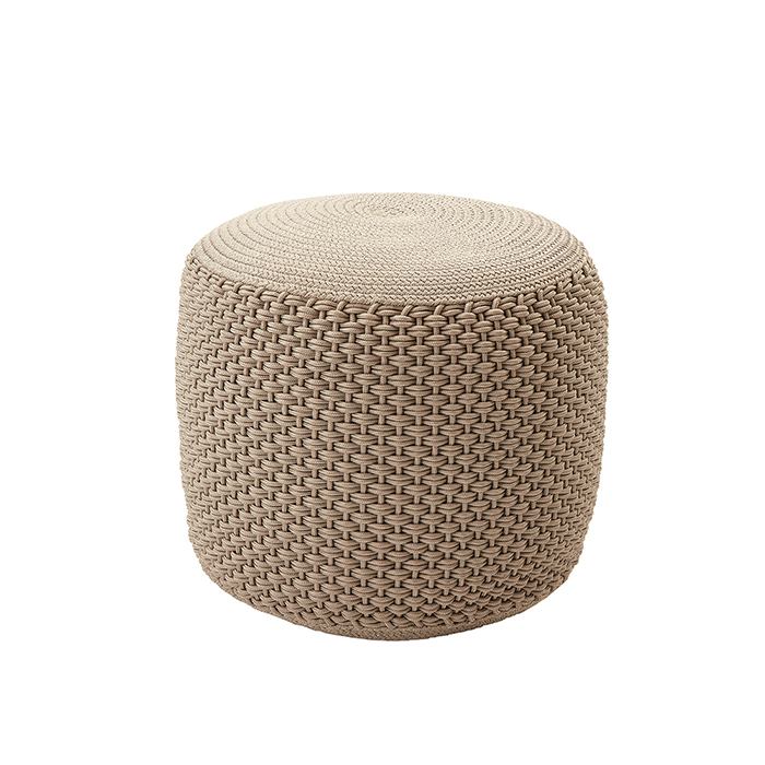 MEME DESIGN pouf pour extérieur BERENICE SMALL (Gris tourterelle - Tissu)