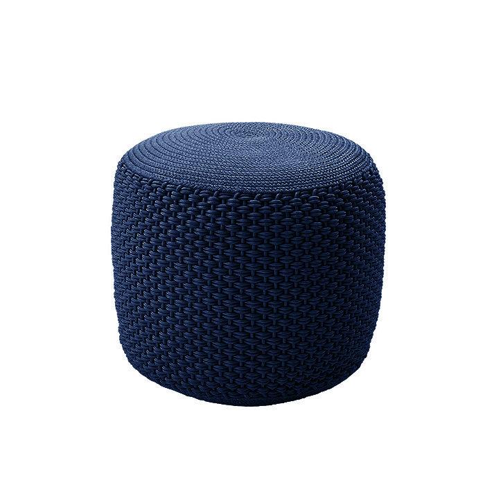 MEME DESIGN pouf pour extérieur BERENICE SMALL (Bleu - Tissu)