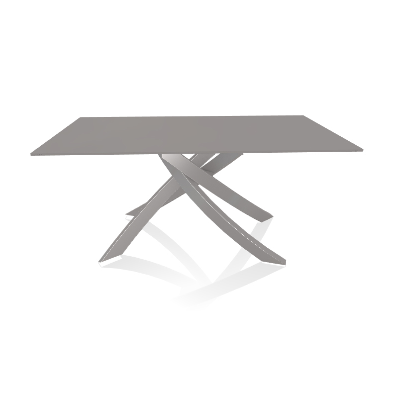 BONTEMPI CASA table avec structure gris clair ARTISTICO 20.13 160x90 cm (Anti-rayures gris clair opa