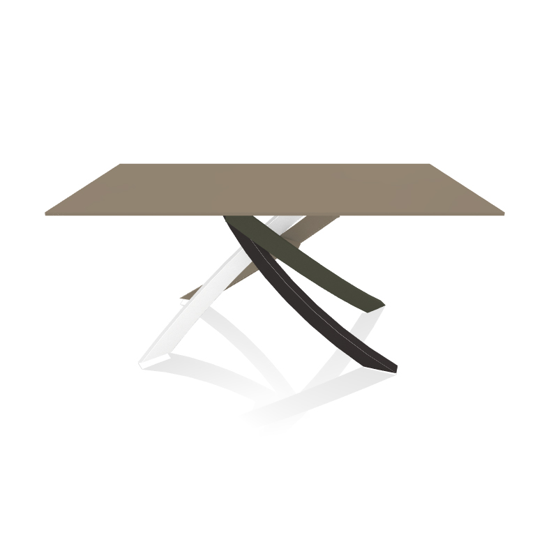 BONTEMPI CASA table avec structure multicolor elegant ARTISTICO 20.13 160x90 cm (Anti-rayures tourte