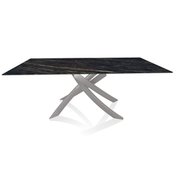 BONTEMPI table with light grey frame ARTISTICO 52.45 200x100 cm