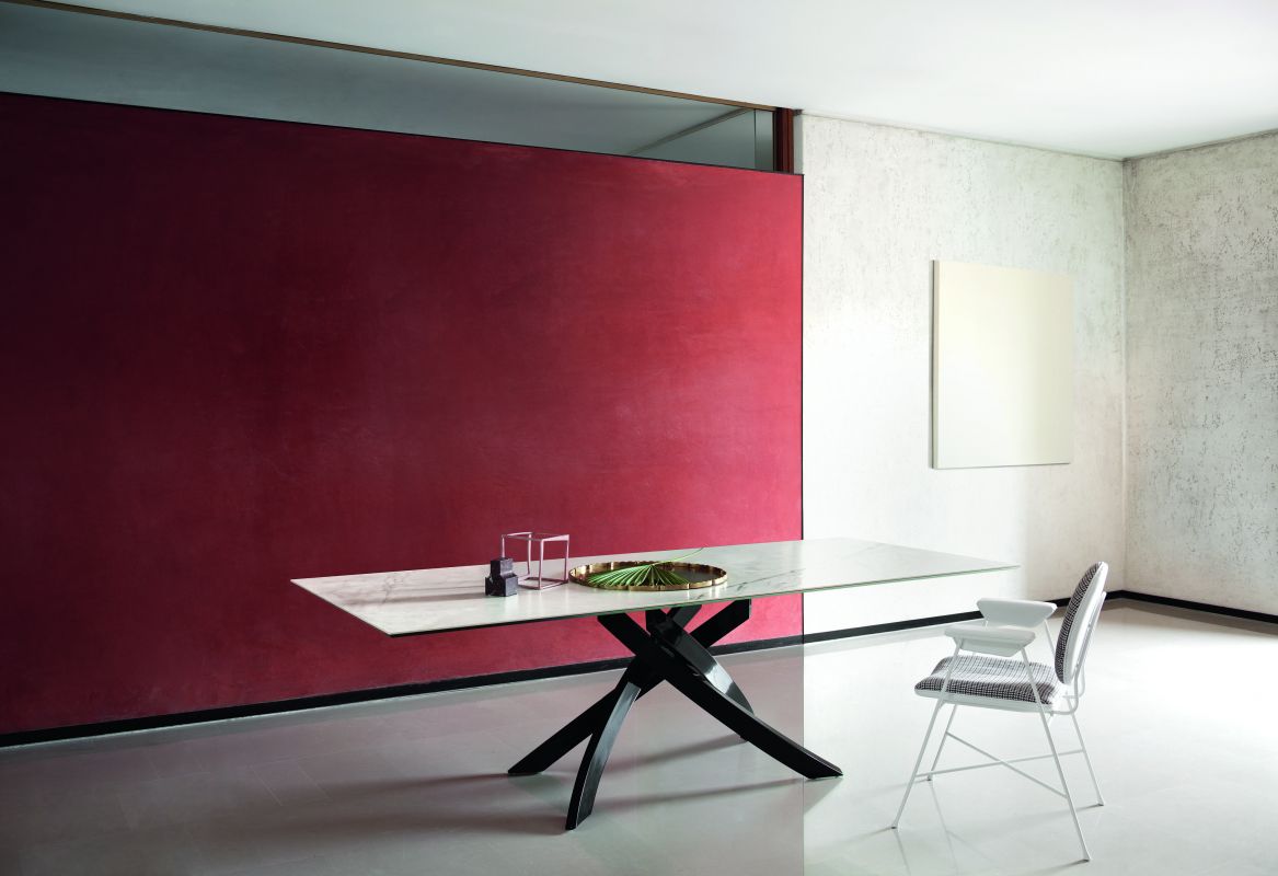 BONTEMPI table with sand frame ARTISTICO 52.45 200x100 cm