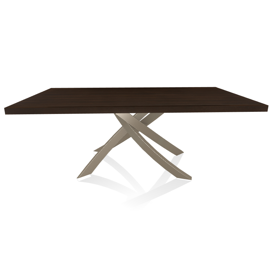 BONTEMPI CASA table avec structure sable ARTISTICO 20.01 200x106 cm (Chêne Spessart - Plateau en boi
