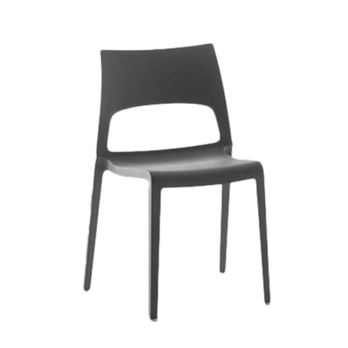 BONALDO set de 2 chaises IDOLE (Gris anthracite - Polypropylène opaque)