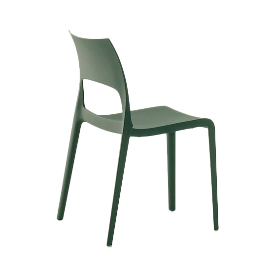 BONALDO set de 2 chaises IDOLE (Vert olive - Polypropylène opaque)
