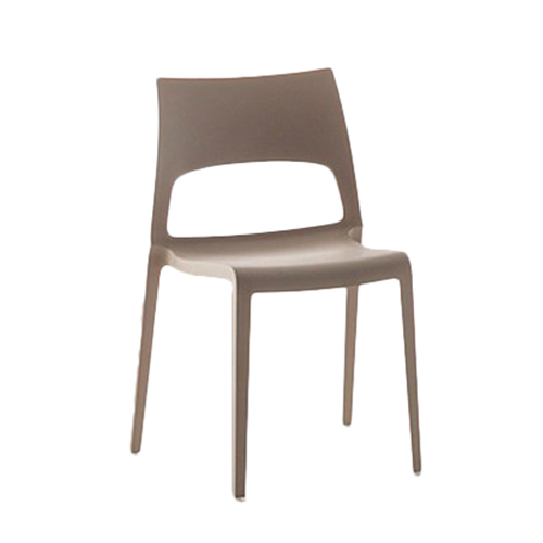 BONALDO set de 2 chaises IDOLE (Gris tourterelle - Polypropylène opaque)