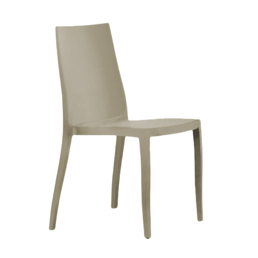 BONALDO set de 4 chaises PANGEA (Gris tourterelle - Polypropylène opaque)