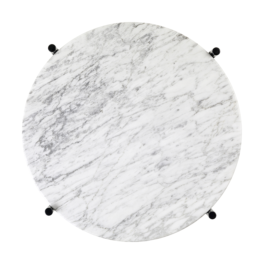 GUBI round coffee table with black frame TS Ø 40 x 51 cm