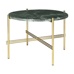 GUBI round coffee table with brass frame TS Ø 55 x 41 cm