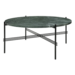 GUBI round coffee table with black frame TS Ø 80 x 35 cm