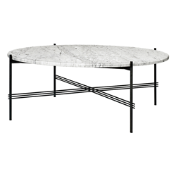 GUBI round coffee table with black frame TS Ø 105 x 40 cm