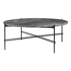 GUBI round coffee table with black frame TS Ø 105 x 40 cm