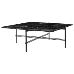 GUBI table basse structure noire TS 105 x 105 x H 40 cm