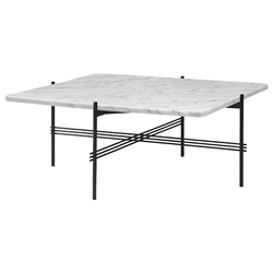 GUBI table basse structure noire TS 80 x 80 x H 40 cm