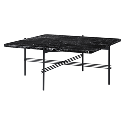 GUBI table basse structure noire TS 80 x 80 x H 40 cm