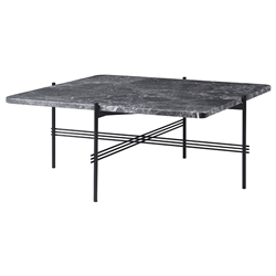 GUBI table basse structure noire TS 80 x 80 x H 40 cm