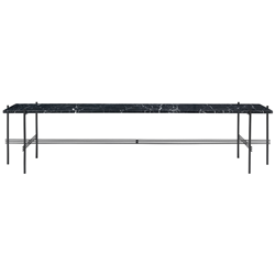 GUBI table basse structure noire TS CONSOLE 180 x 40 x H 40 cm