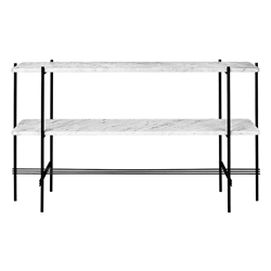 GUBI table basse structure noire TS CONSOLE 120 x 30 x H 72 cm