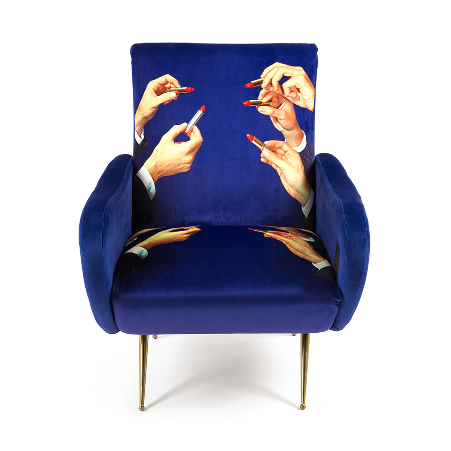 SELETTI upholstered TOILETPAPER ARMCHAIR