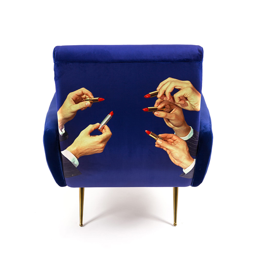 SELETTI upholstered TOILETPAPER ARMCHAIR