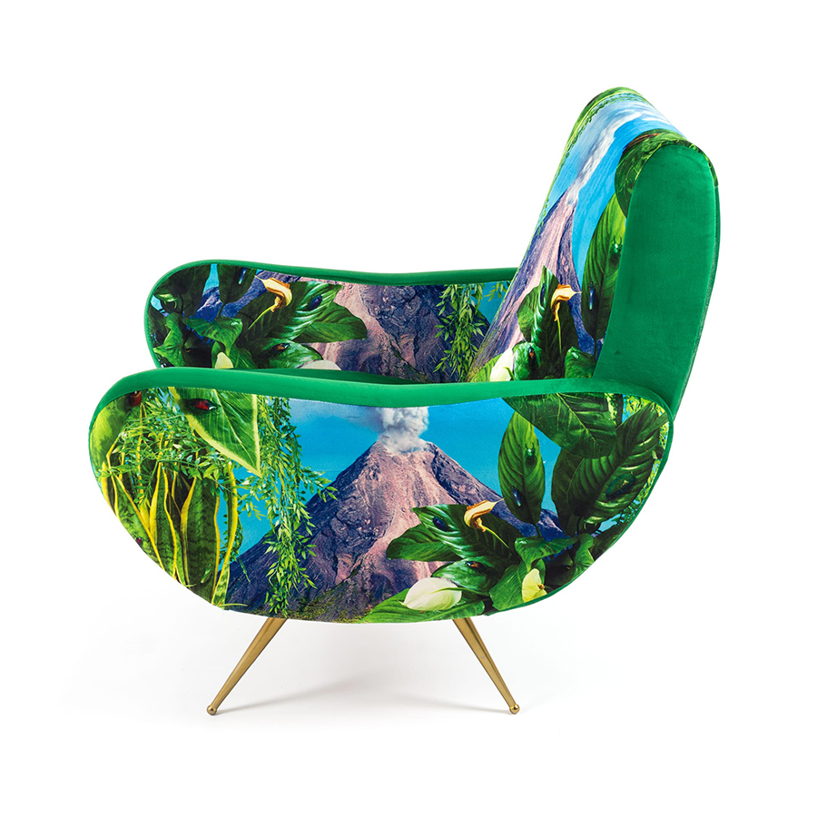 SELETTI upholstered TOILETPAPER ARMCHAIR