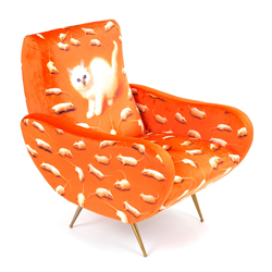 SELETTI upholstered TOILETPAPER ARMCHAIR