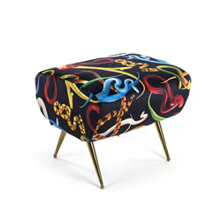 SELETTI pouf rembourré TOILETPAPER