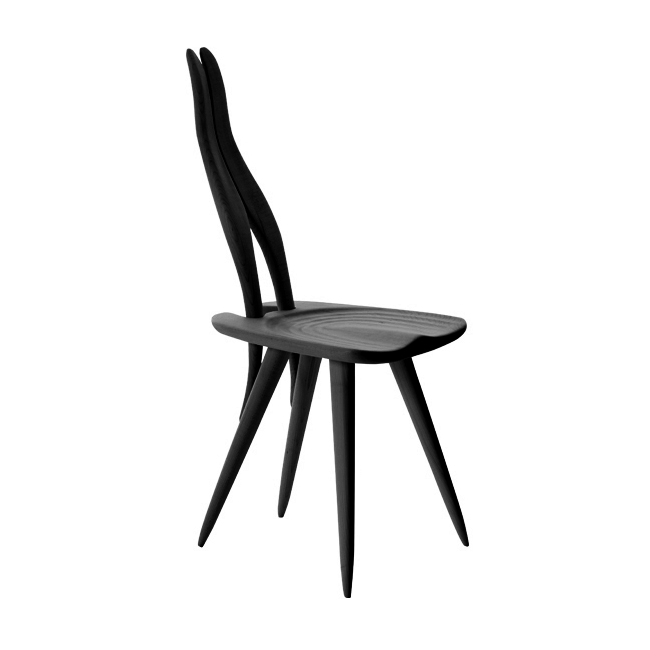 ZANOTTA chaise FENIS CM (Noir - Erable massif)