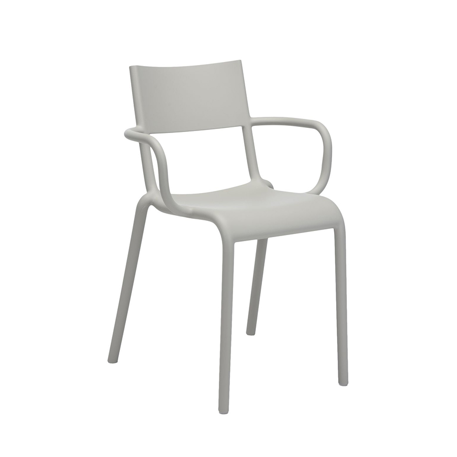 KARTELL set de 2 chaises GENERIC A (Gris - Polypropylène)