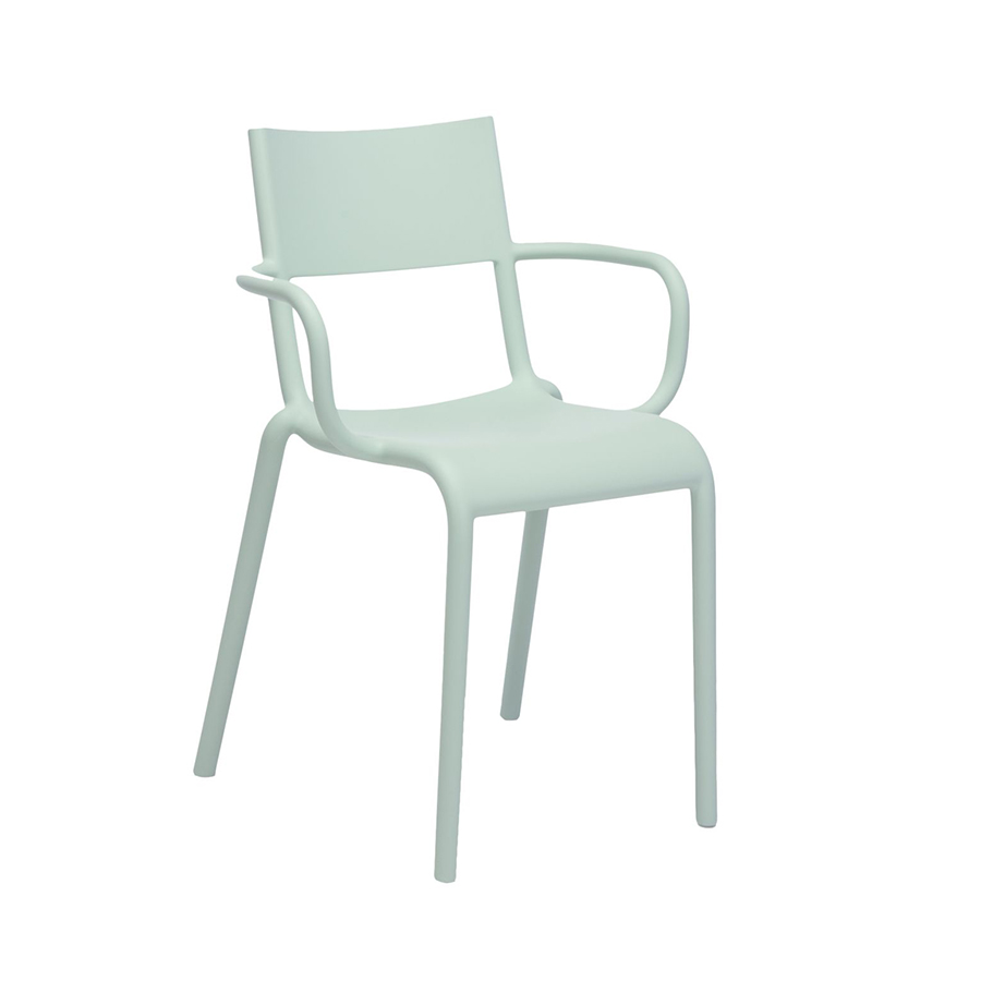 KARTELL set de 2 chaises GENERIC A (Vert sauge - Polypropylène)