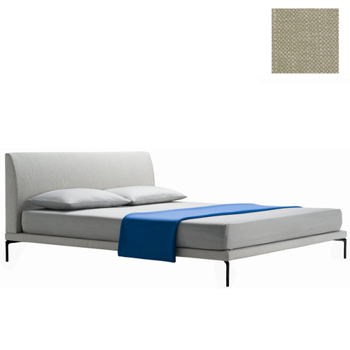 ZANOTTA lit deux personnes TALAMO avec pieds noir pour matelas 160 x 200 cm (24803 - Cat. 20 - VALE