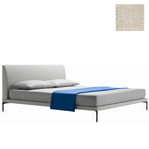 ZANOTTA lit deux personnes TALAMO avec pieds noir pour matelas 160 x 200 cm (24810 - Cat. 20 - VALE