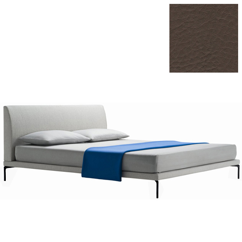 ZANOTTA lit deux personnes TALAMO avec pieds noir pour matelas 170 x 200 cm (Boue H 98 cm - Cat. 30