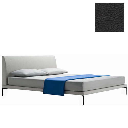 ZANOTTA lit deux personnes TALAMO avec pieds noir pour matelas 180 x 200 cm (31605 - Cat. 30 Ecofire