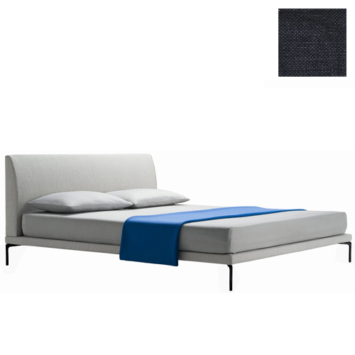 ZANOTTA lit deux personnes TALAMO avec pieds noir pour matelas 200 x 200 cm (24805 - Cat. 20 - VALE 
