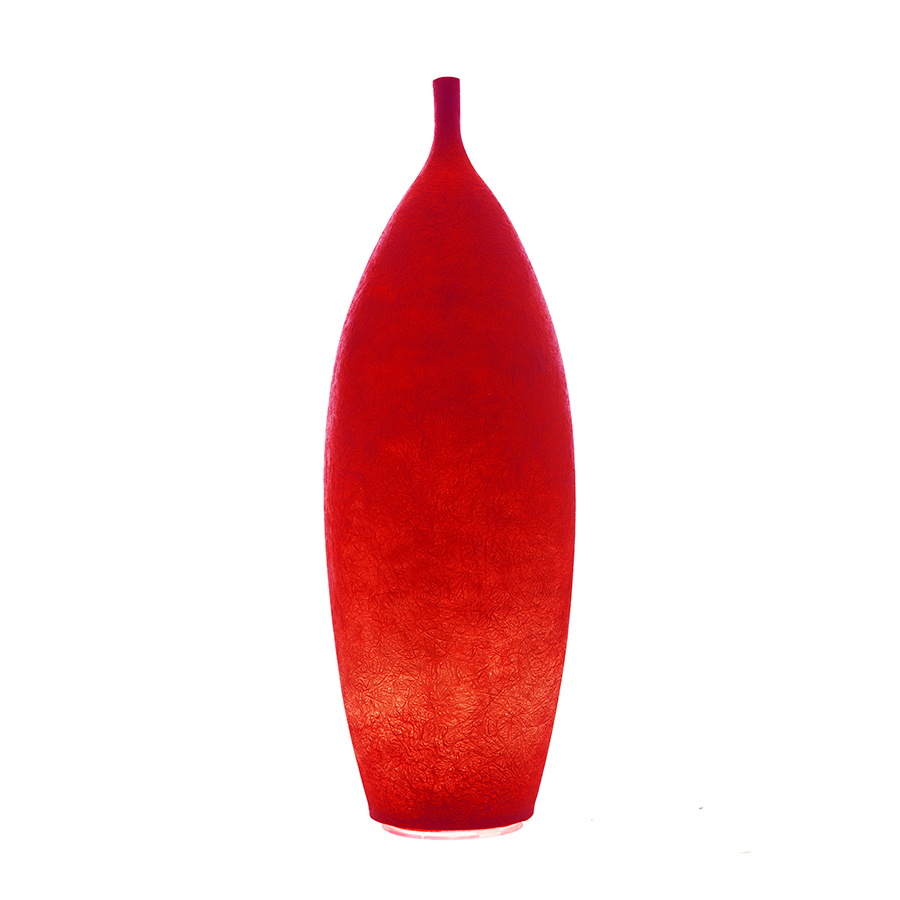 IN-ES.ARTDESIGN lampadaire pour extérieur TANK 2 OUT (Rouge - Nebulite)